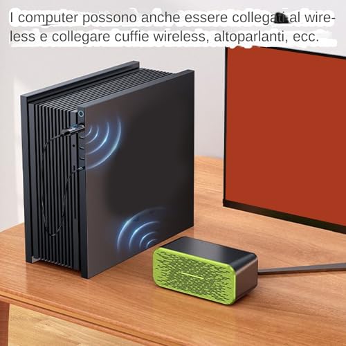 Emisor de Audio Inalámbrico - Sincronización Instantánea Pantalla, Transmisor-receptor Dongle, Componente Puerto Aux, Televisión Inteligente Ordenador Cine Auricular Amplificador Hi-Fi | Ro - imagen 5