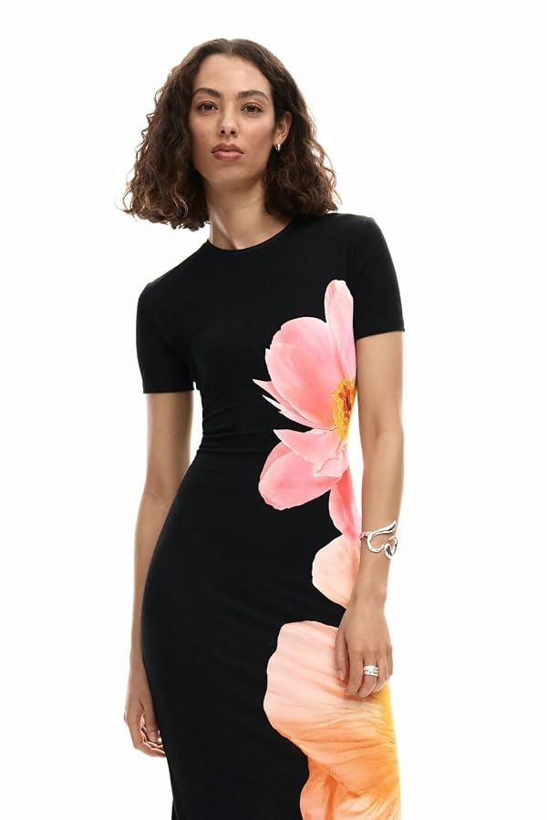 Desigual Short Sleeve Dress from The Women's Collection Black by Desigual - Used condition - Image 4
