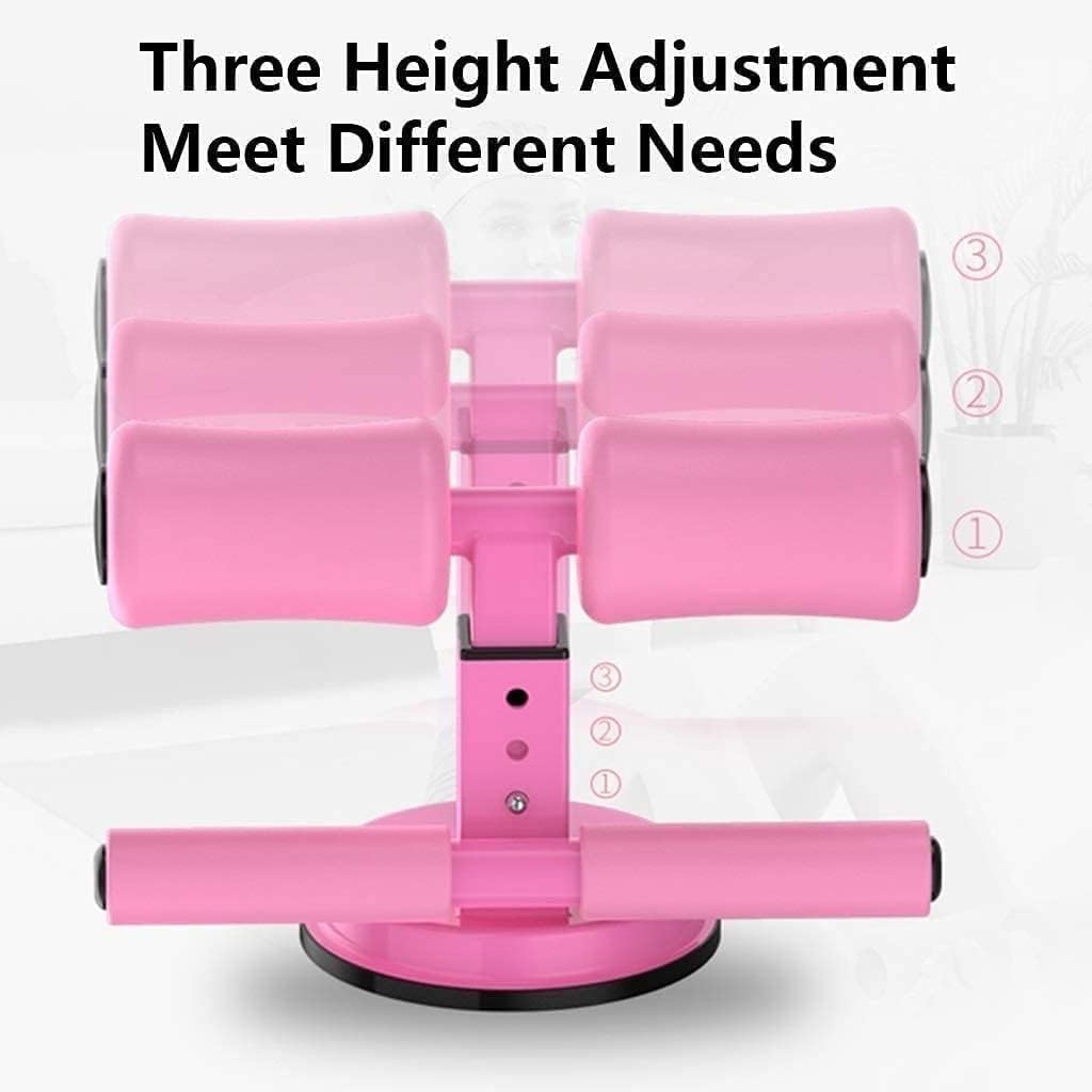 Sit-ups Assistant Bar Portable Exercise Machine Comfortable Padded Ankle Perfect for Home Work or Travel Core Strength Muscle Training (Black)