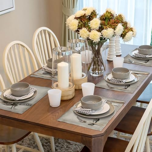 Set de table aspect lin résistant idéal pour repas et pique-nique - 7