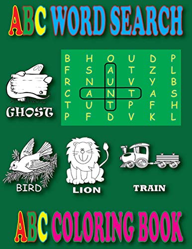 ABC Word Search and ABC Coloring Books: Children's Activity Books,Children's Coloring Books