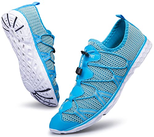 Image of DOUSSPRT Women's Water Shoes Quick Drying Sports Aqua Shoes Moonlight Size 8.5