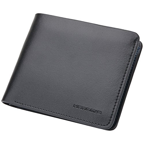 Harrms Best Mens Handmade Genuine Leather Bifold Wallet Italian Cowhide