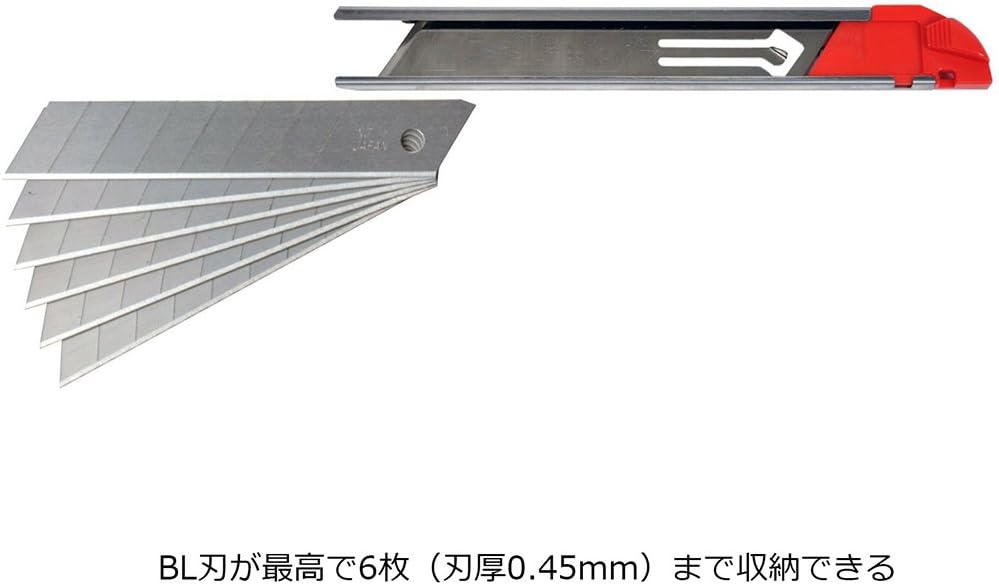 NT Cutter Heavy Duty Chemical Resistant Poly Grip Multi-Blade Cartridge Knife, 1 Knife (L-700RP)
