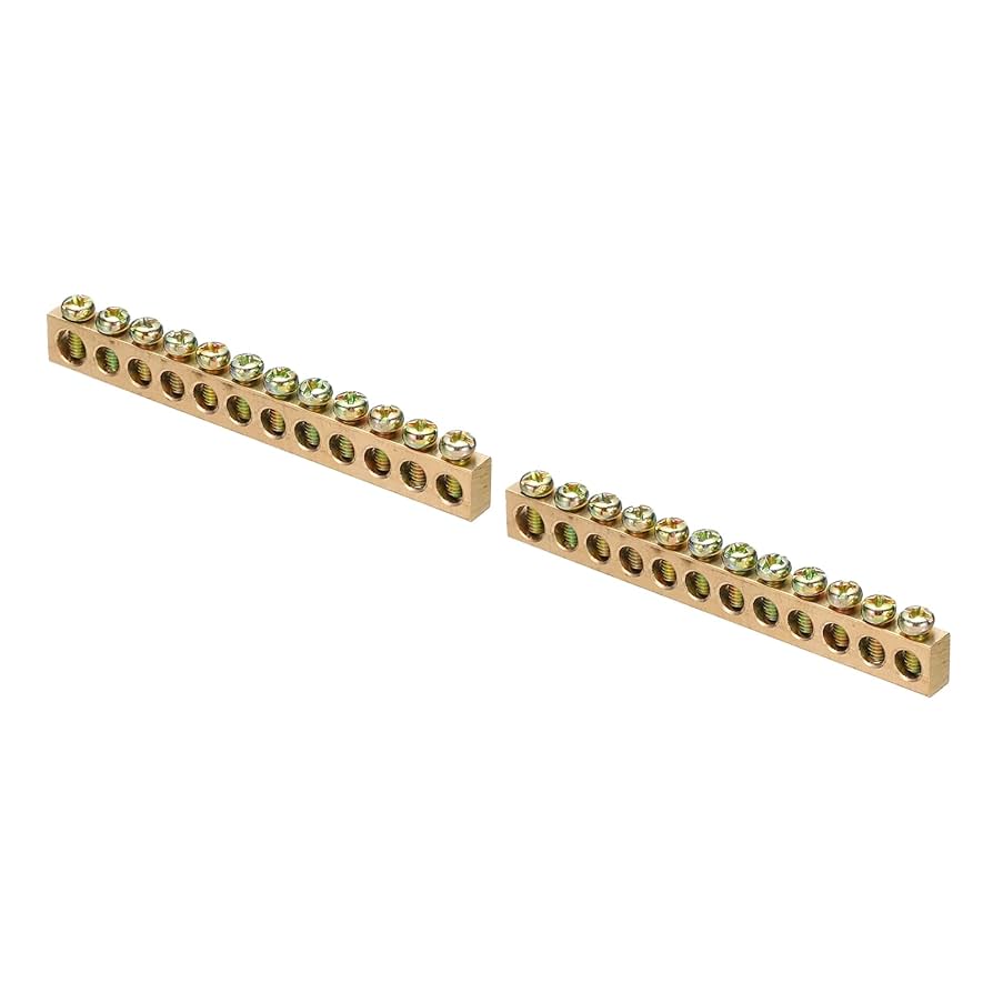Earth Brass Terminal 12p With Screw Ground Terminal Bar Block Brass Terminals