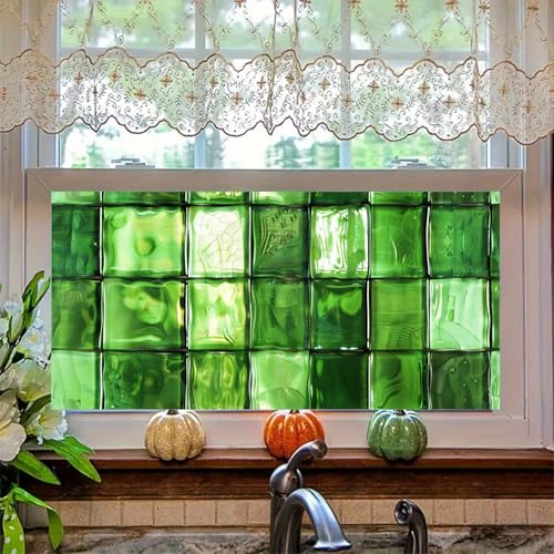 Vinilo Decorativo de Vidrio Verde MOSAICO 39.3x17.7 pulg miniatura 1