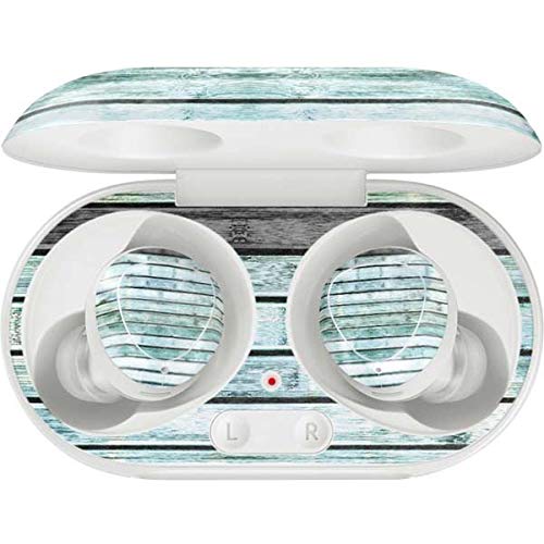Skinit Decal Audio Skin Compatible with Samsung Galaxy Buds+ - Officially Licensed Originally Designed Wooden Stripes Design