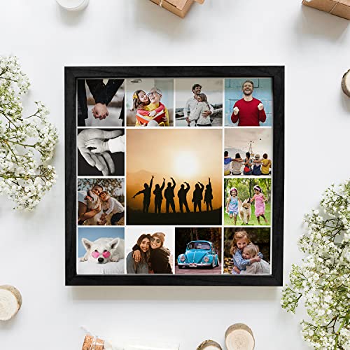 Image of Ritwika's Personalized Photo Frame With Your Picture | Customised Gift For Anniversary, Birthday, Wedding, Couples | Size 13.5 x 13.5 IN, Set of 1 (Square)