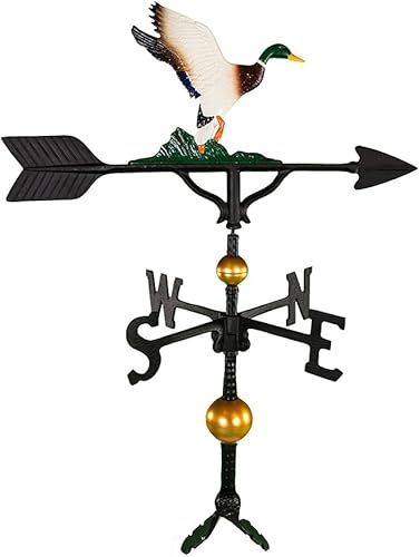 32-inch Weathervane Deluxe con color pato, adorno por de Montague productos de Metal