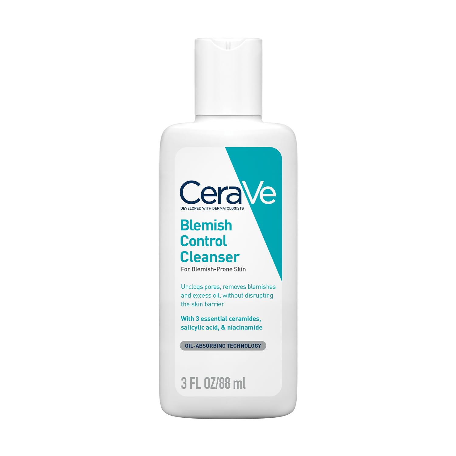 CeraVe Blemish Control Cleanser with 2% Salicylic Acid & Niacinamide for Acne Prone Skin, Controls Acne & Spots, Unclog Pores & Reduces Blemishes, 88ml-image-15