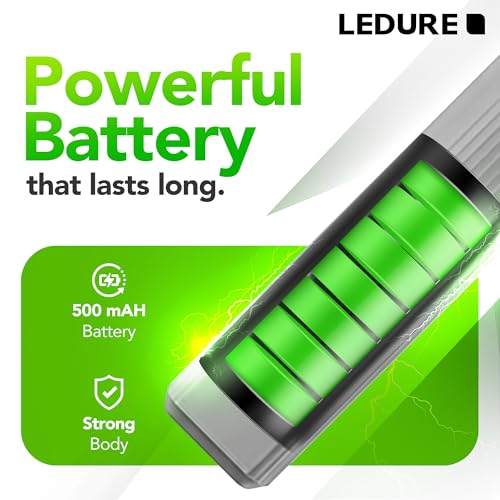Image of Ledure DC Shastra Mosquito Bat | Rechargeable Mosquito Killer Racket with USB Type-C | Large Net Area | 6 Months Warranty | 2X Fast Charging | Mosquito Killer Racquet & Fly Swatter | Pack of 1