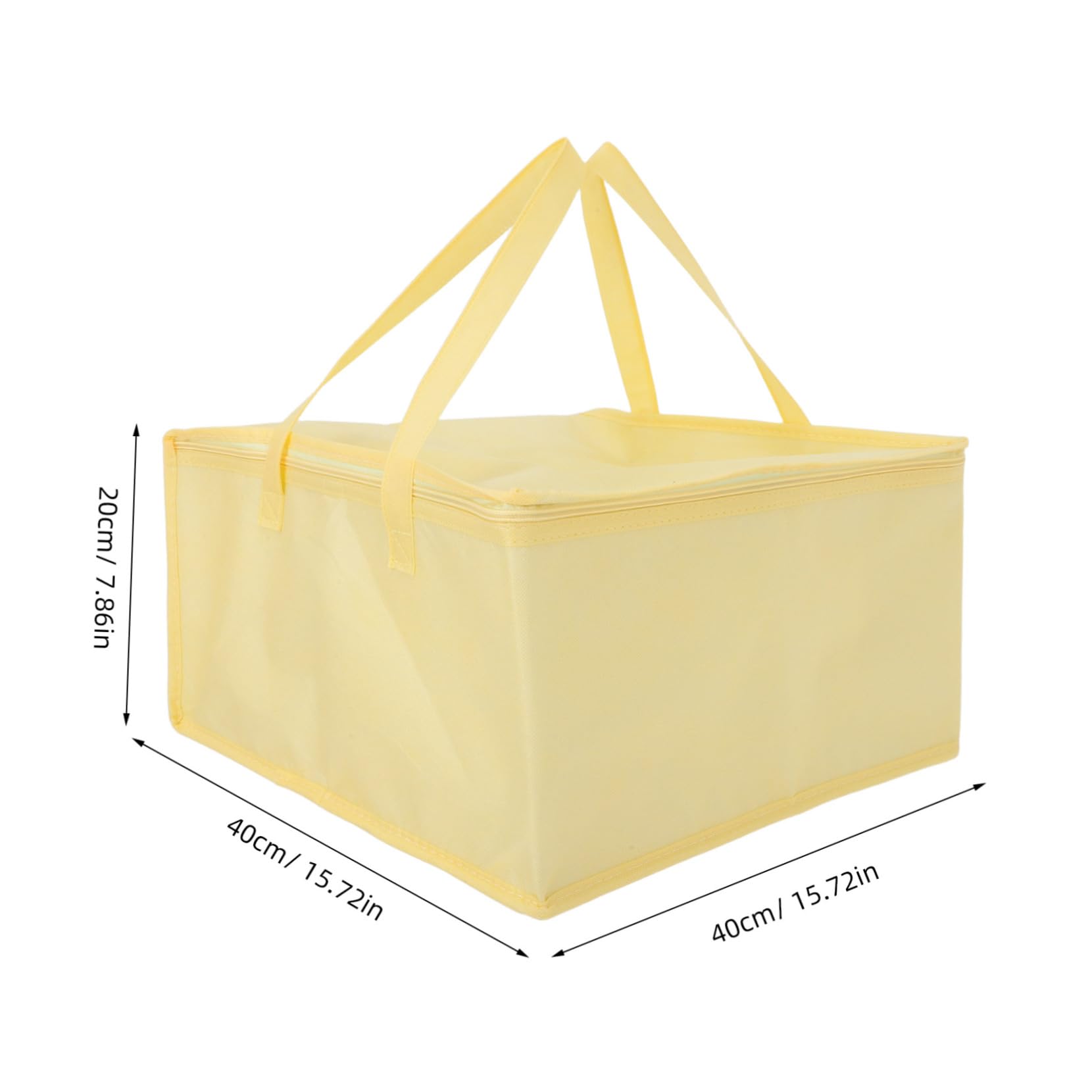 Alipis Insulated Food Bag Reusable Hot Food Carrier for Bbq Seafood and Cake Thermal Grocery Pouch with Zipper for Picnics and Catering Events