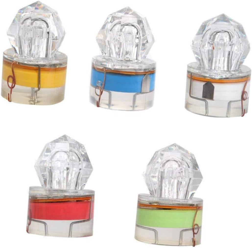 Toddmomy LED Underwater Fishing Light for Night Fishing Deep Sea Lake Colorful Lure Lamp to Attract Bait and Fish