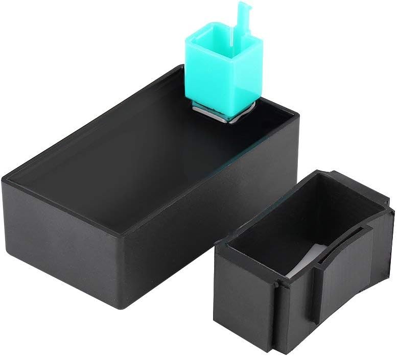Ignition Coil Racing CDI,Metal+Plastic Material 4 Pin DC CDI Box Spark Plug Fits for most 50cc 70cc 90cc 110cc Scooter ATV DY100