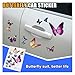 Butterfly Vinyl Car Sticker Decals, Waterproof Car Bumper Stickers, Butterflies Cars Decals Insect Scratch Cover for Automotive, Motorcycle, Helmet, Home Decor, Wall, Window (Type A)