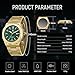 Imagen de SAPPHERO Reloj Hombre de Cuarzo 30M Impermeable de Negocios Casual Relojes de Pulsera de Acero Inoxidable Regalo para Hombre