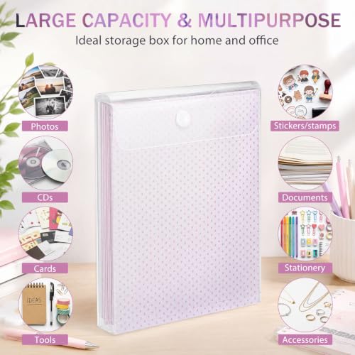 Image of Henoyso 36 Pcs 8.5 x 11Inch Scrapbook Paper Storage Organizer, 1 Inch Thick