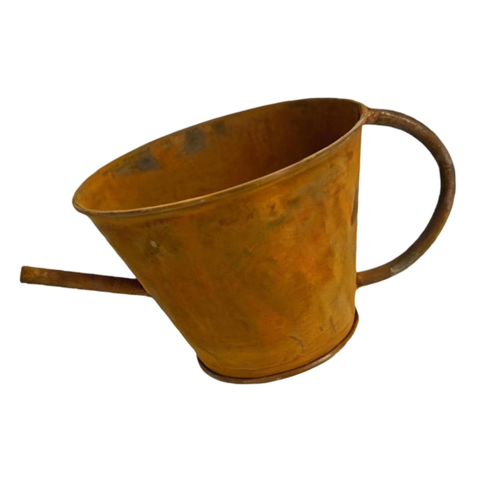 Hredwep Rusty Iron Teapot Shape Flower Pots Planter Garden Distressed Watering Pots Planter for Indoor Outdoor Garden Decoration Artistic Unique Iron Teapot Shaped Flower