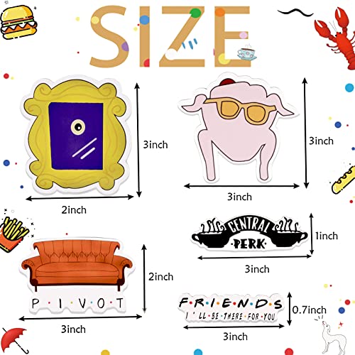 10Pcs Friends Refrigerator Magnets,Friends Tv Show Merchandise,Friends Tv Show Decor,Friends Themed Gift,Friends Fridge Magnets Strong Magnetic Stickers For Office Kitchen Dishwasher Whiteboard #TOP2
