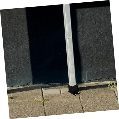 Soporte de poste metálico con anclaje duradero y protector resistente Tofficu 5
