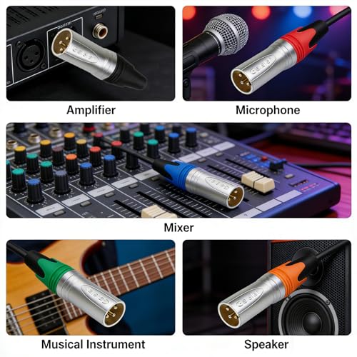 RIVIERA Conector XLR 3 Pines Macho y Hembra Pack 10 miniatura 2