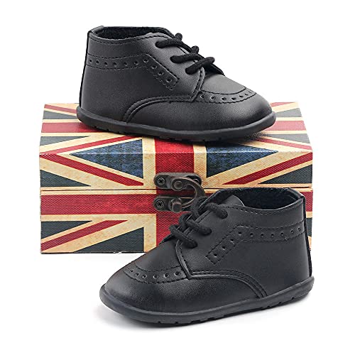 Casazoe Infant Baby Boys Girls Classic Pu Leather Wedding Loafers Brogue Toddler Oxford Dress Shoes First Steps Walking Flat Lazy Crib Shoe #TOP4