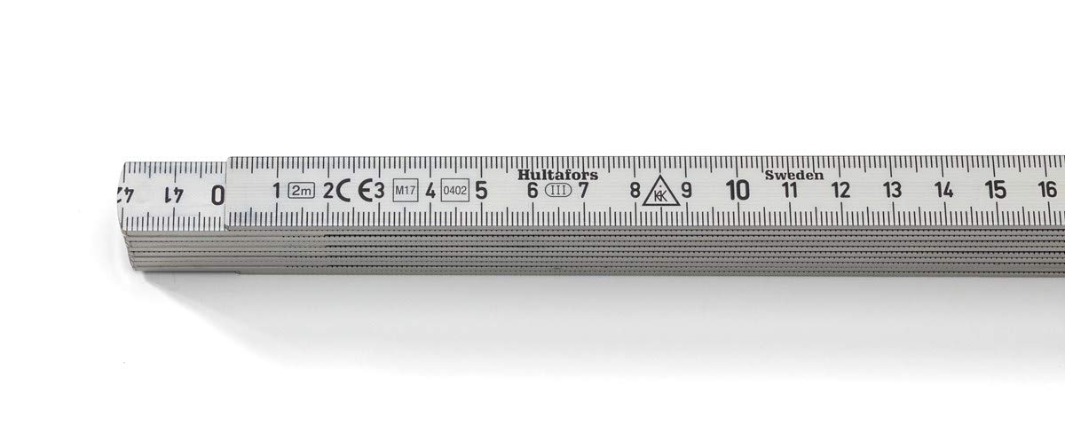 Hultafors, Metro pieghevole in alluminio A59 mm, 2 m, A59210, 150003
