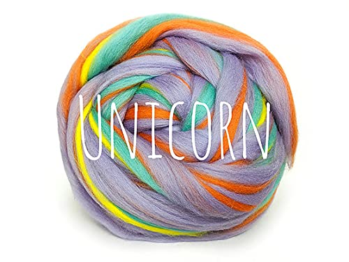 Chunky Wool - Unicorn - for arm Knitting Chunky Blanket Weaving Felting Jumbo Yarn Giant Wool Soft 50g (0.11lb)