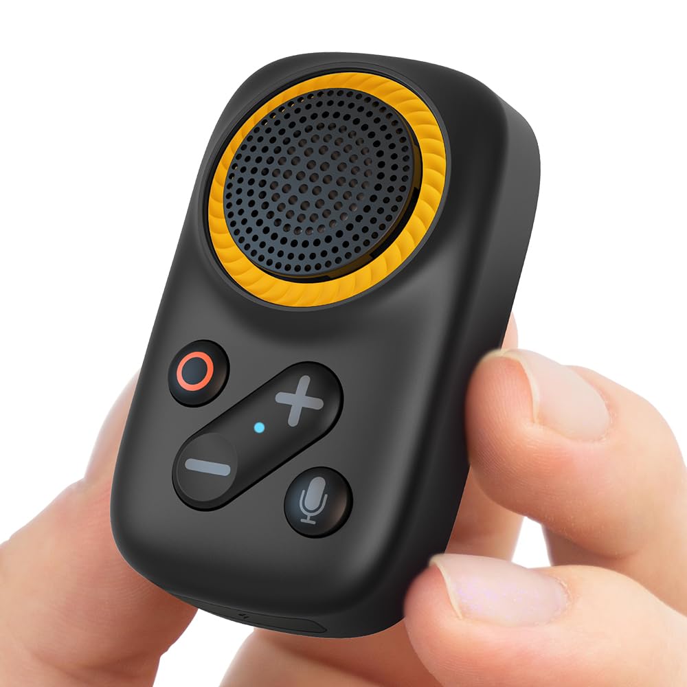 Ainostone Wearable Bluetooth Speaker Built in Mics for Hands Free Call/Voice Assistant Clip on Portable Small Wireless Speakers Ipx7 up to 15H Playing for Work/Cycling/Outdoor/Sports/Hiking/Golf