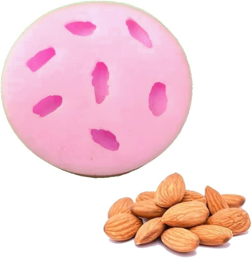AHT Almonds Fondant Silicone Mold dryfruit Mold Flexible and Reusable Silicone Mold