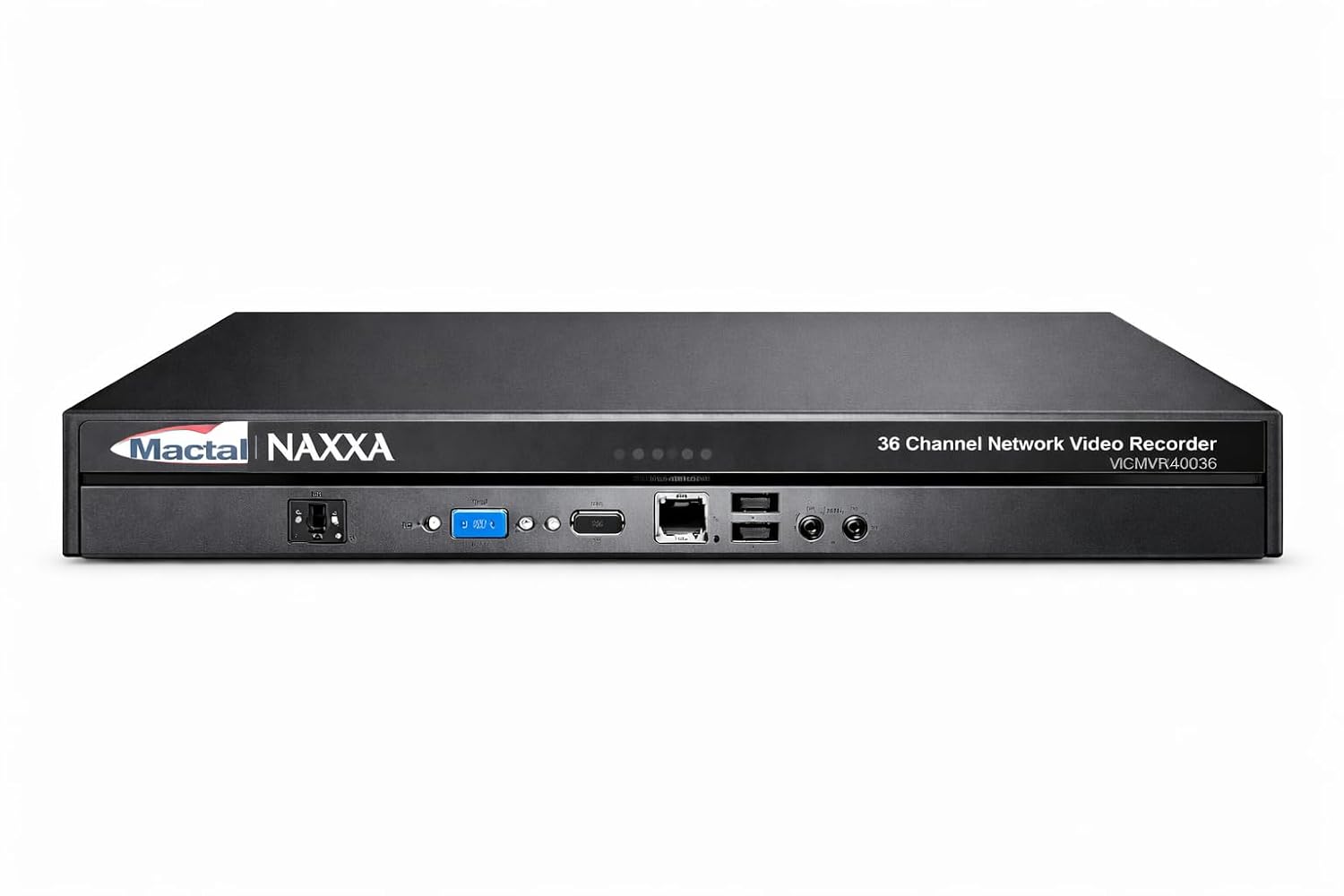 Network Video Recorder Premium Series, 32Channel NVR, 8MP Support, H.265+, 4K Ultra HD, Remote Access with Mobile App, 8TB HDD Support, HDMI VGA USB Connectivity