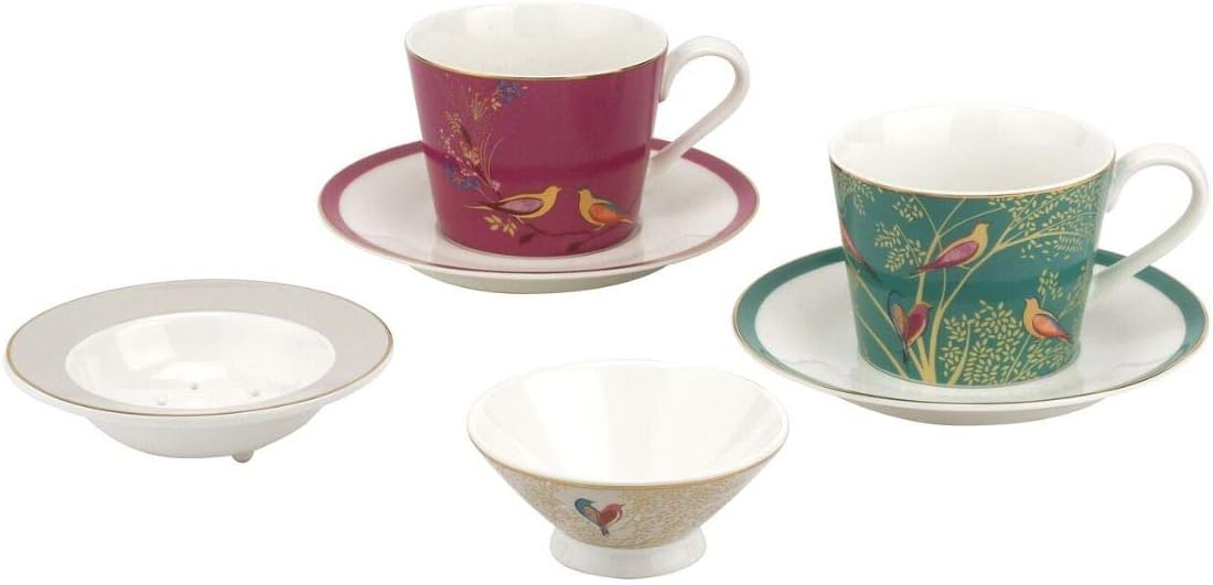 Sara Miller SMC79206-XG London Chelsea kolekcja herbaty na dwa zestaw, porcelana