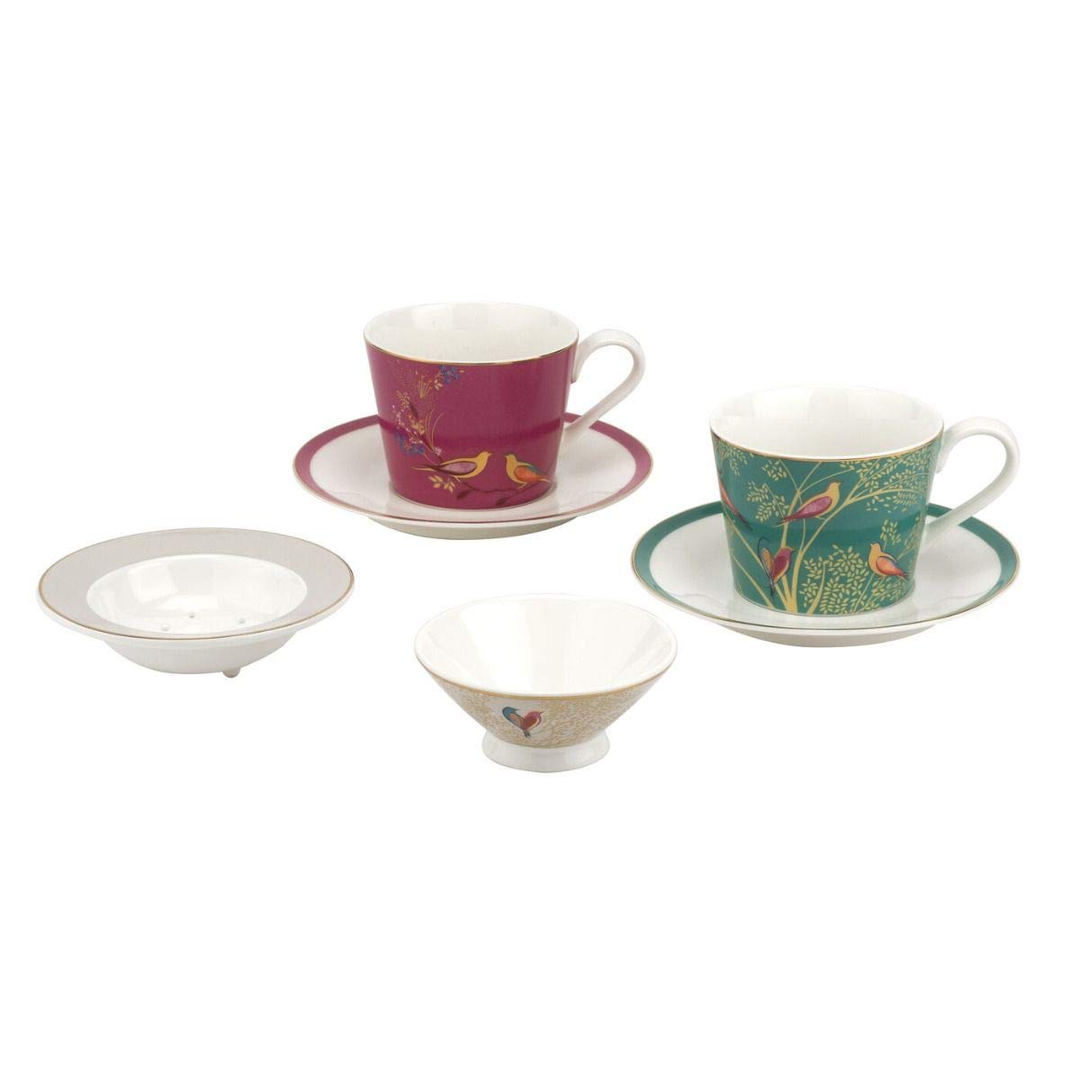 Sara Miller SMC79206-XG London Chelsea Collection Tea for Two Set, Porcelain