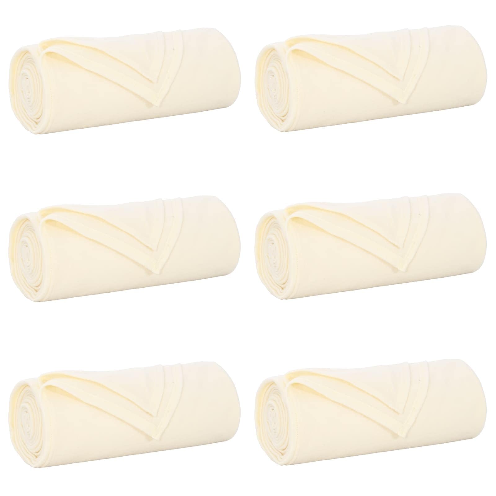 Manta de Sofá Crema 170x130 cm Lana 6 uds.