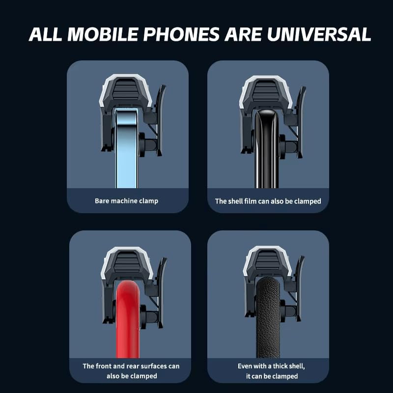Image of Cubonic PUBG Gaming Trigger, 6 Fingers Trigger with Sensitive Aim and Shoot Smartphone Joystick (Clear)