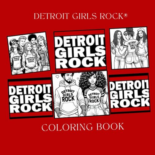 Detroit Girls Rock Coloring Book