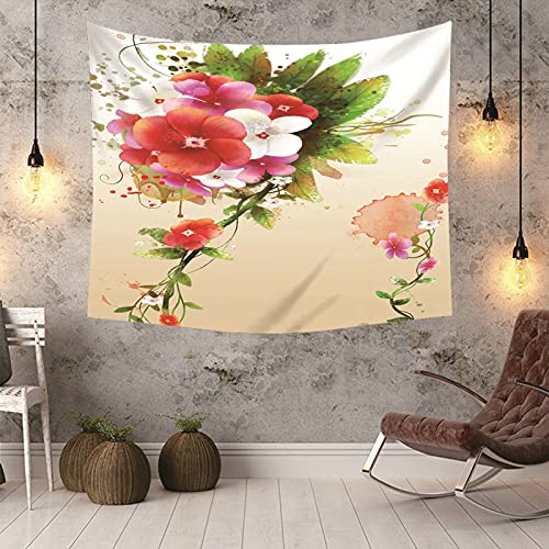 Tapiz de pared KnSam con acabado elegante y estampado botánico de vides 6