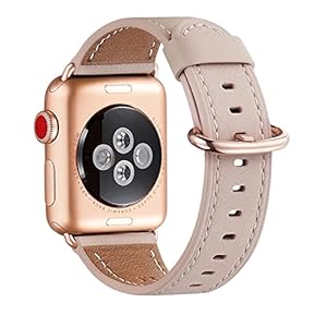 WFEAGL Compatible with Apple Watch Band 41mm 40mm 38mm 45mm 44mm 42mm Women, Top Genuine Leather Band Replacement Strap for iWatch Band Series SE 9 8 7 6 5 4 3 2 1
