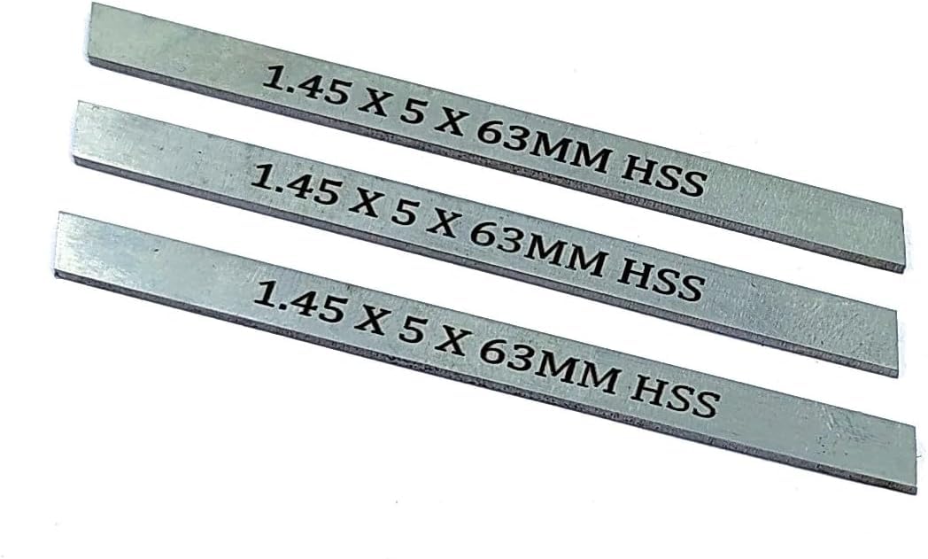 Buyohlic Set of 3 HSS Spare Parting Blades for Mini Cut Off Tool Holders 6,8, 10 mm Shank Sizes