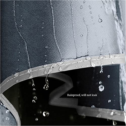 Hooded wheelchair rain cover,Bicycle poncho, Hooded Rain Poncho, Waterproof Cycling Raincoat, Windproof Unisex Rain Cape, for Bike, Ebike, Motorcycle, Mobility Scooter Rain Poncho Cover (Color : Gray,4