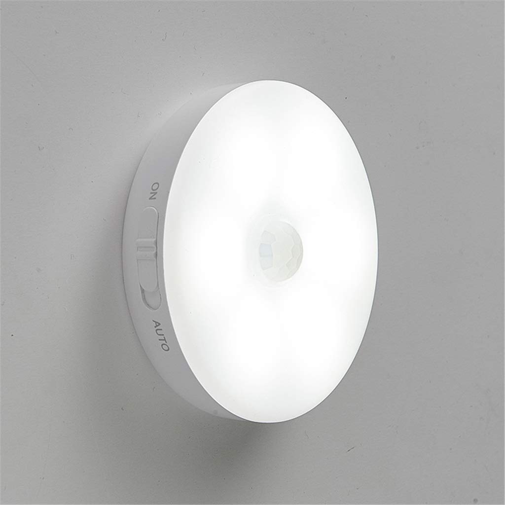 RAGGZZ Nuevo Smart Auto Pir Body Motion Sensor Led Inducción Recargable Noche Luz de Pared Activada Lámpara de Luz de la Luz Del Gabinete de Cocina