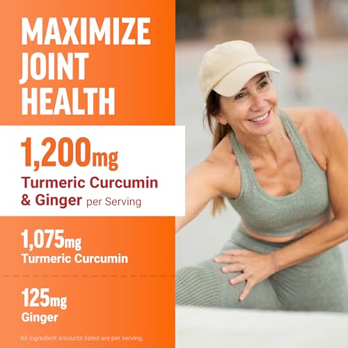 Image of Force Factor Better Turmeric Maximum Joint Support | 1075mg Curcumin with Ginger, Supports Mobility, Flexibility & Comfort, Fruit Punch, 60 Soft Chews