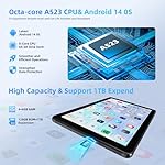 2024 New Tablet 10 inch Android 14 Tablets, 10(4+6)GB RAM+128GB ROM+1TB Expand, Octa-Core 2.0GHz, 1280 * 800 IPS Incell Display, 6000mAh, 5MP+8MP Camera, 5G+2.4G Wi-Fi/Bluetooth 5.4, Widevine L1 - Image 2