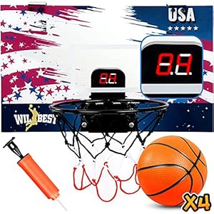 Wilbest Mini Basketball Hoop with Electronic Scoreboard 17 X