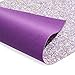 Faux Leather Sheet for Crafts, Glow in The Dark Glitter (10 Pack)