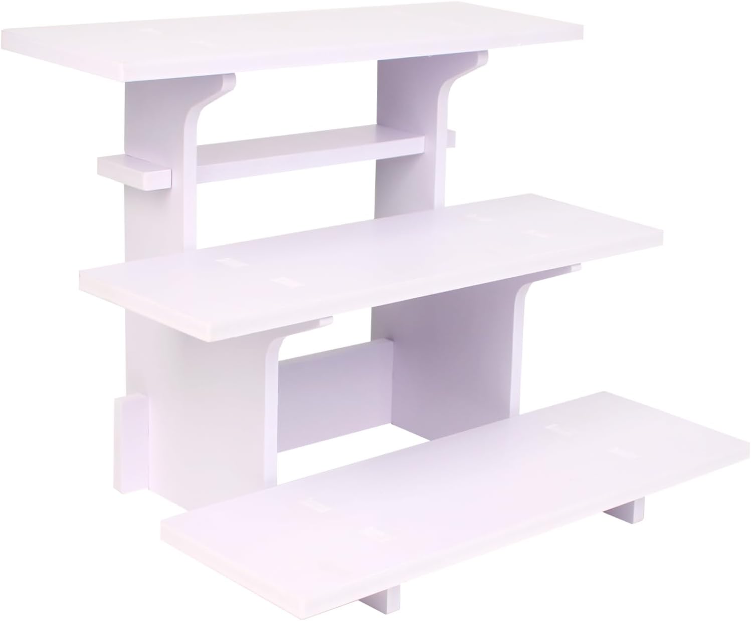 Amazon.com: 3-Tier Straight Wooden Retail Table Display Stand with ...