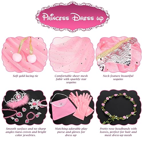 Set de disfraz princesa Fedio con 12 piezas para niñas miniatura 4
