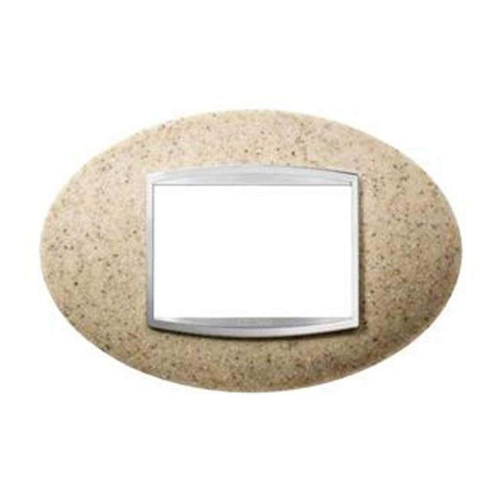 Gewiss GW16303RS Chorus Art Placca, 3 Posti, Sabbia