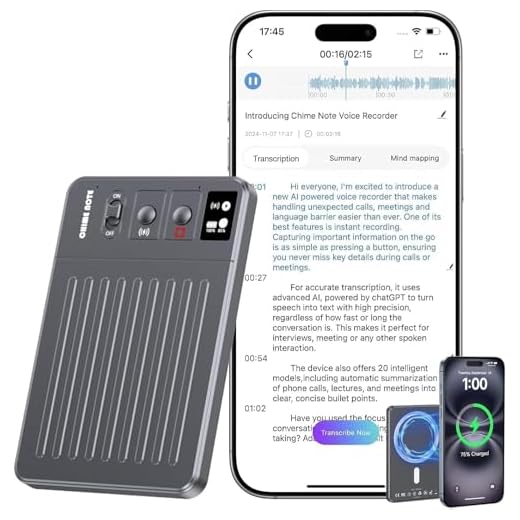 Chime Note AI Voice Recorder with Voice Transcription