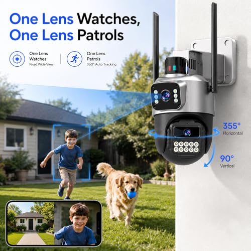6MP Dual Lens Outdoor Security Camera - image 6